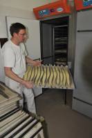 Fabrication du pain - Mise des pâtons en chambre de fermentation